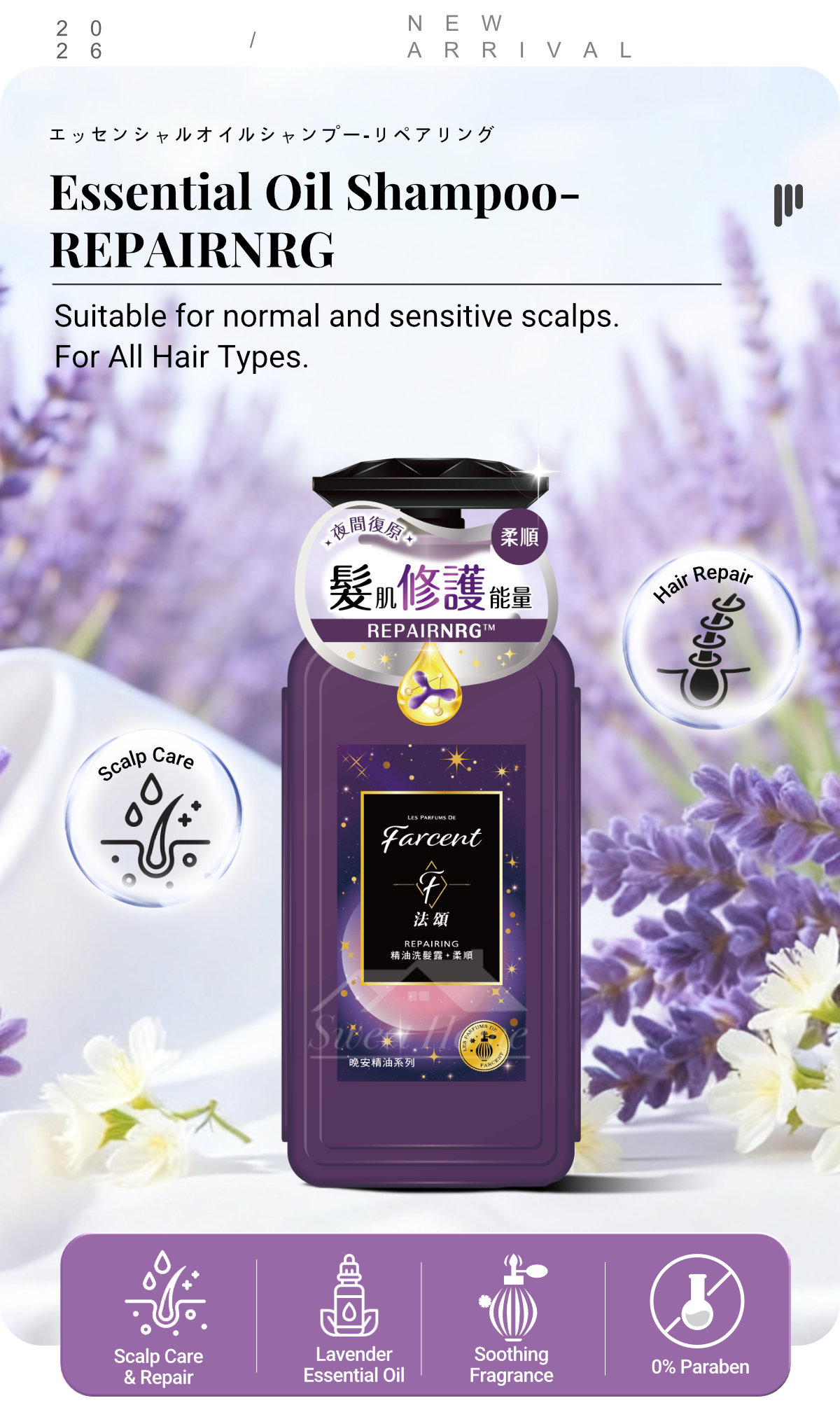 Farcent Essential Oil Shampoo-REPAIRNRG-1